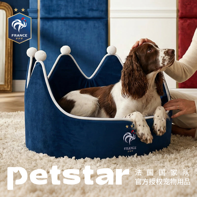 France FFF Pet Crown Round Bed